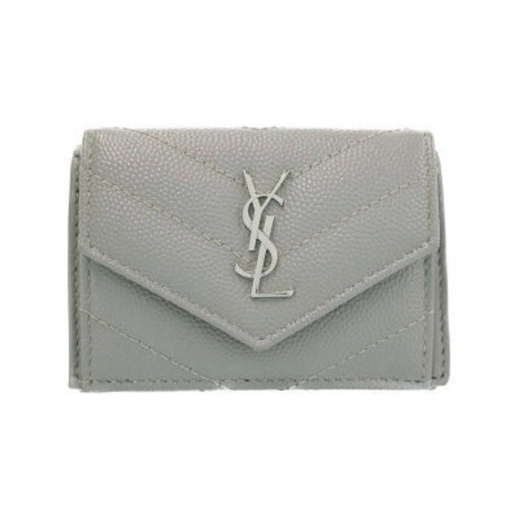 SAINT LAURENT PARIS Monogram Wallet Tri - Picture 1 of 5
